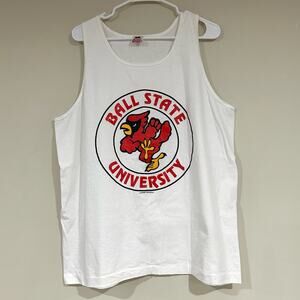 Vintage Ball State University Cardinals Tank Top